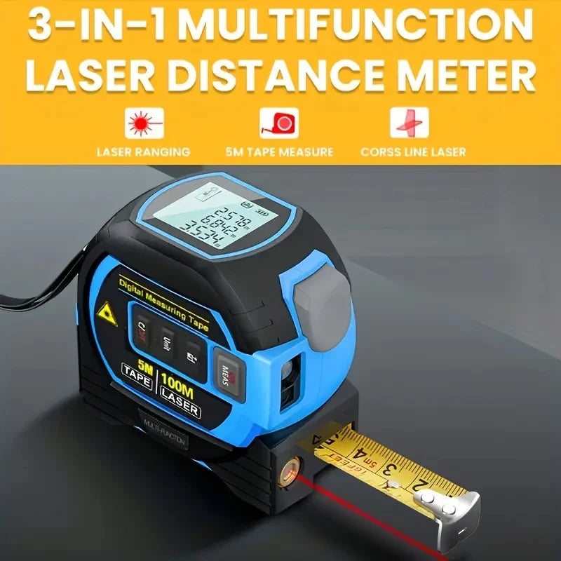 Cinta Métrica láser 3 en 1